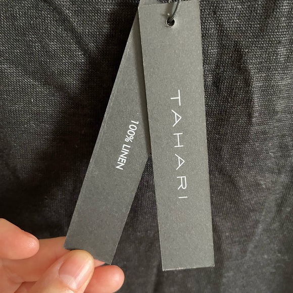 New Tahari shirt -100% linen - Picture 3 of 4